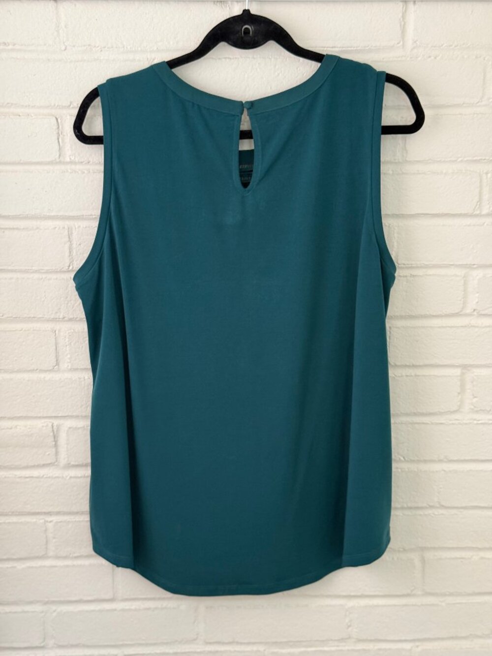 41 Hawthorn | Teal Lace Detail Tank Blouse | 1X - Picture 4 of 10